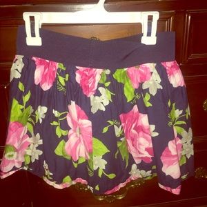 Hollister floral skirt